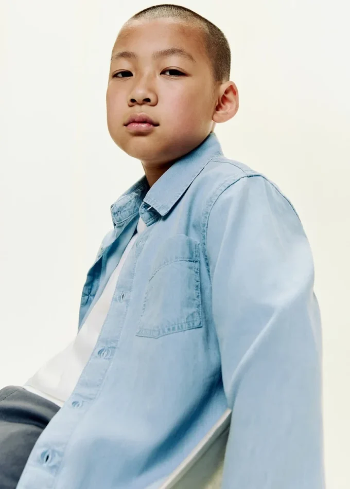 Bavlněná džínová košile Bavlněná džínová košile