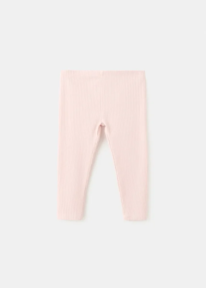 Bavlněné žebrované legíny Bavlněné žebrované legíny