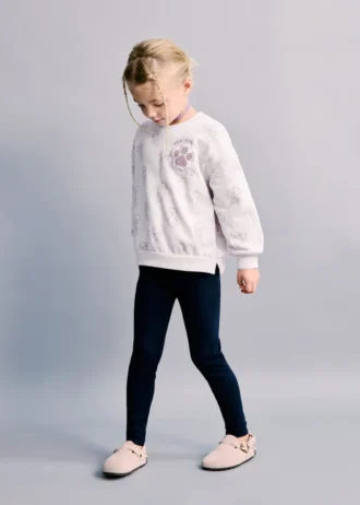 Bavlněné žebrované legíny