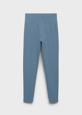 Bavlněné žebrované legíny