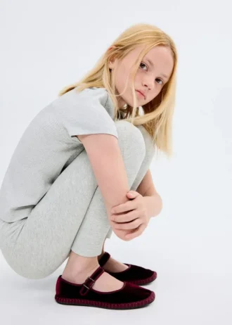 Bavlněné žebrované legíny