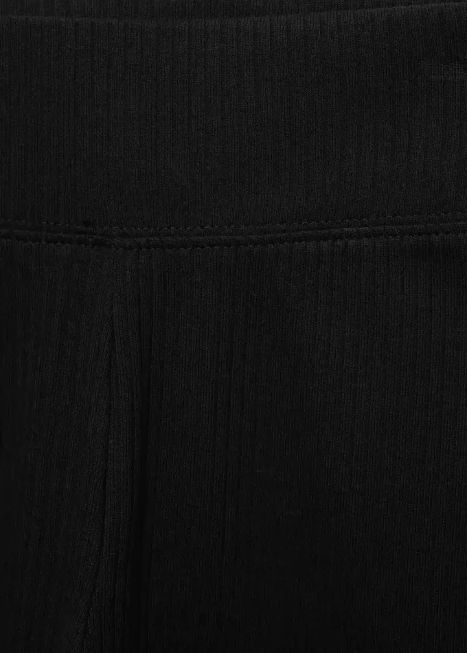 Bavlněné žebrované legíny