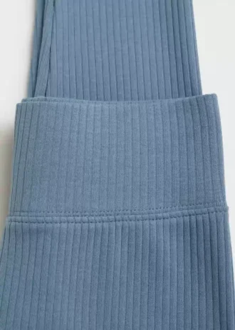 Bavlněné žebrované legíny