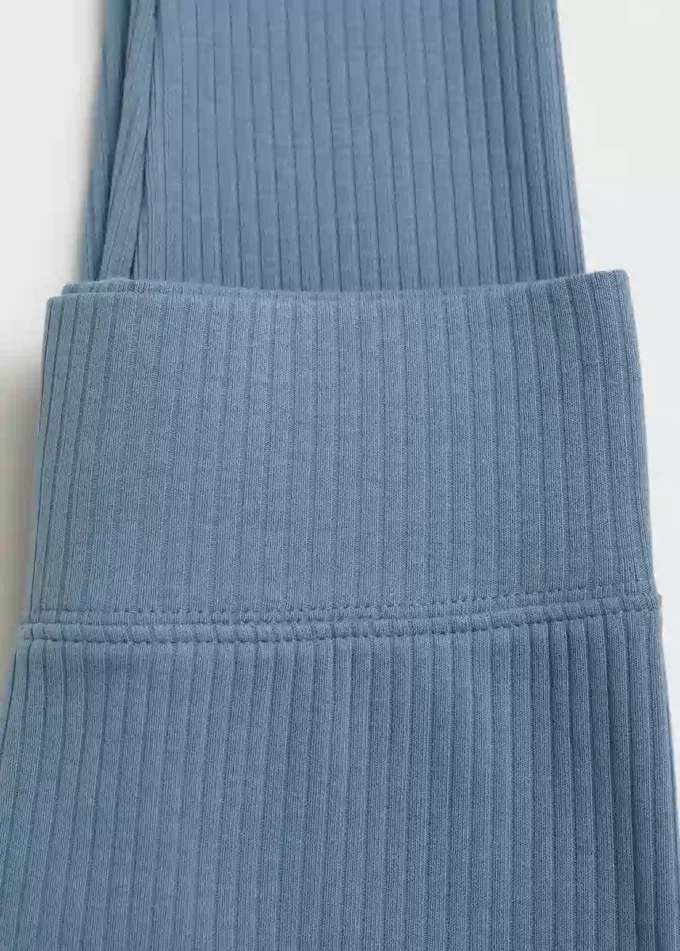 Bavlněné žebrované legíny