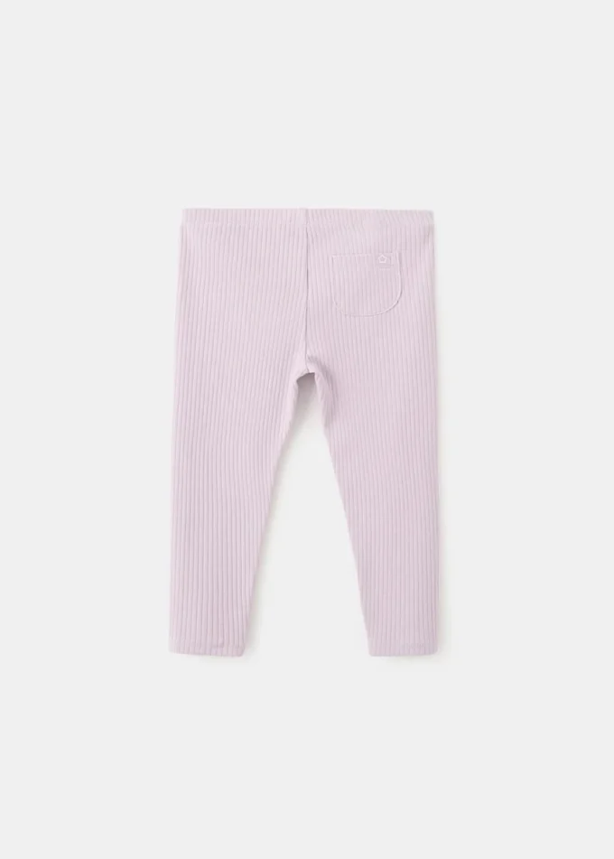 Bavlněné žebrované legíny Bavlněné žebrované legíny