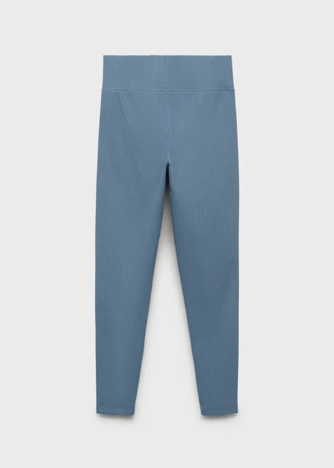 Bavlněné žebrované legíny