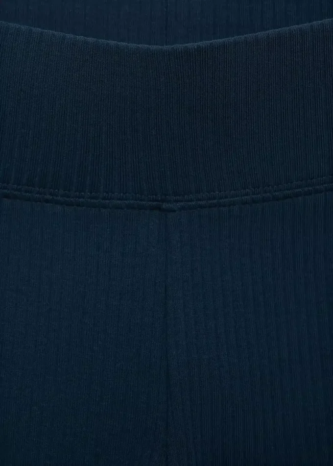 Bavlněné žebrované legíny