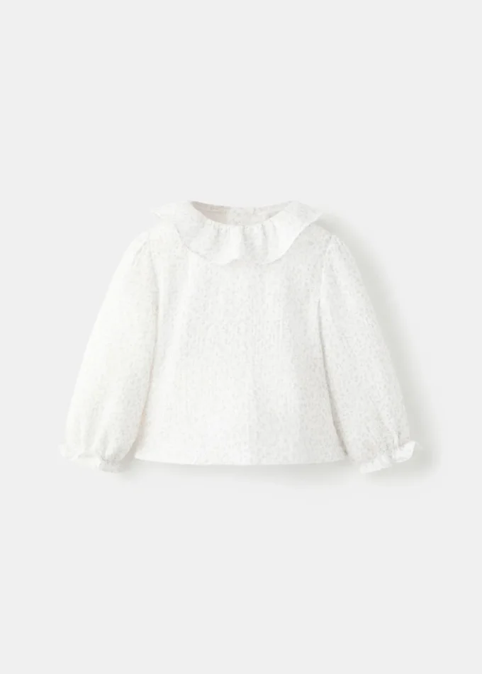 Bavlněná halenka s květinovým potiskem Bavlněná halenka s květinovým potiskem