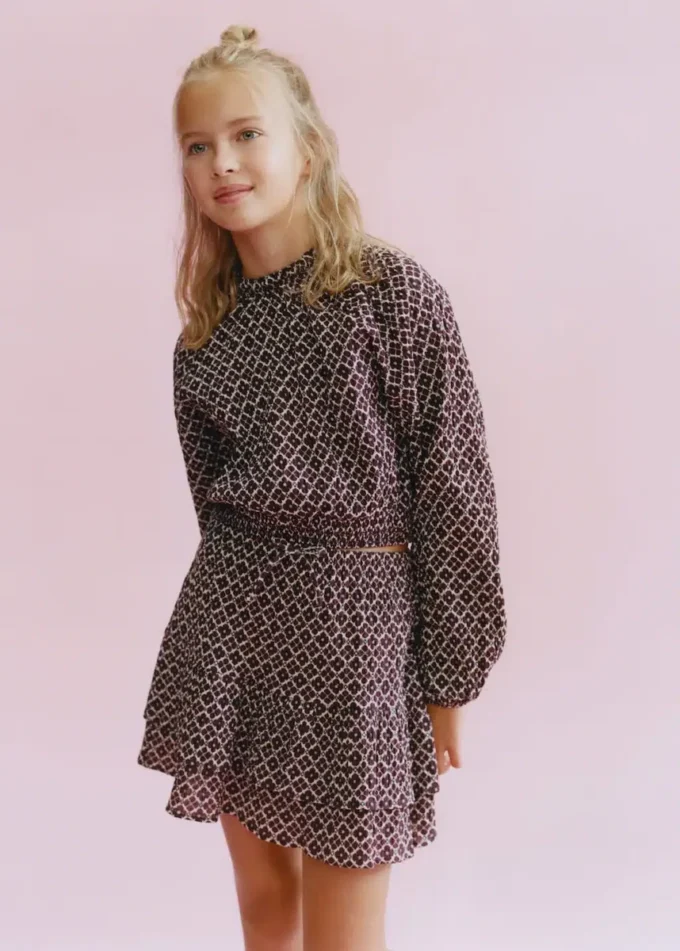 Bavlněná halenka s květinovým potiskem