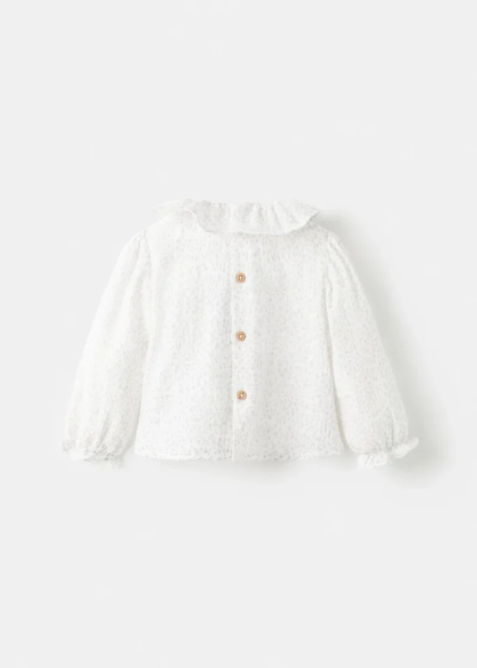 Bavlněná halenka s květinovým potiskem Bavlněná halenka s květinovým potiskem