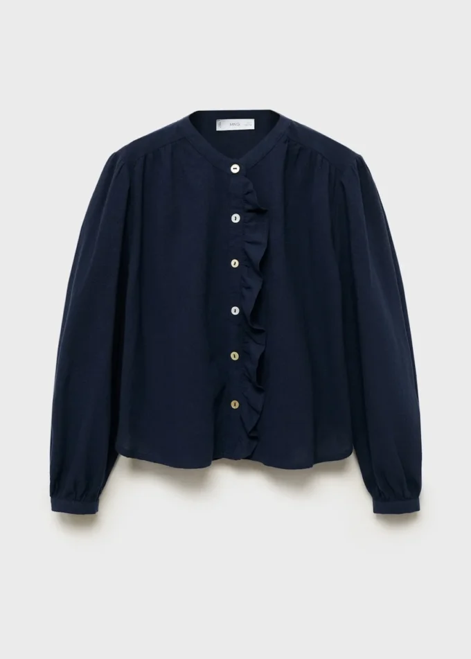 Bavlněná halenka s volánky Bavlněná halenka s volánky