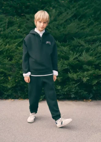 Bavlněné joggingové kalhoty s elastickým pasem