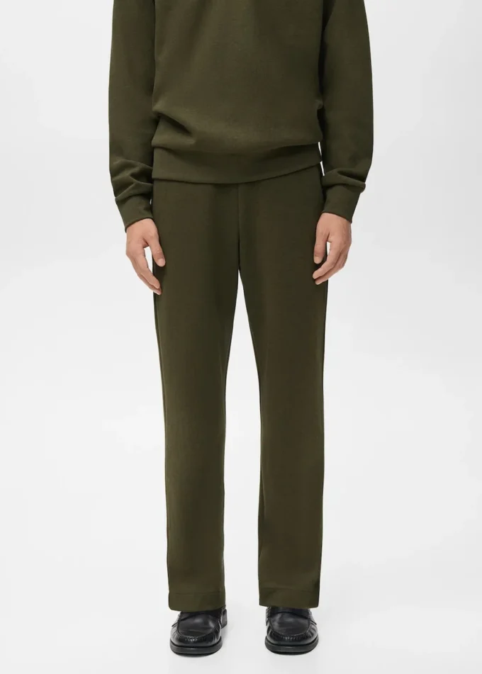 Bavlněné joggingové kalhoty s elastickým pasem Bavlněné joggingové kalhoty s elastickým pasem