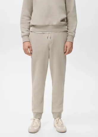 Bavlněné joggingové kalhoty s elastickým pasem