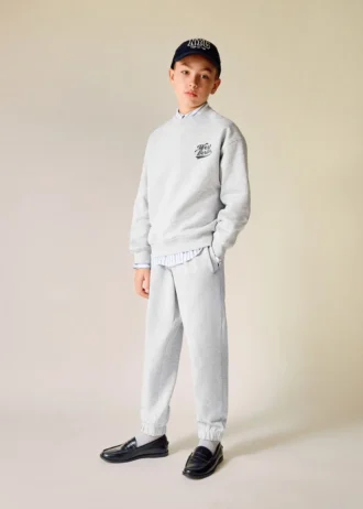 Bavlněné joggingové kalhoty s elastickým pasem