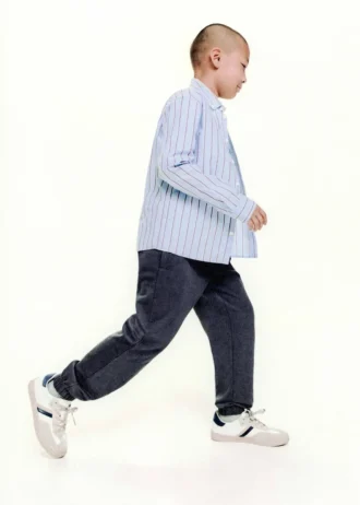 Bavlněné joggingové kalhoty s elastickým pasem