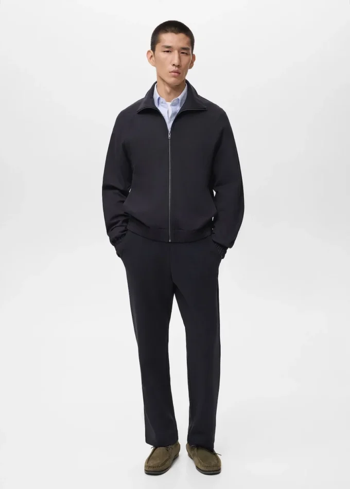 Bavlněné joggingové kalhoty s elastickým pasem Bavlněné joggingové kalhoty s elastickým pasem