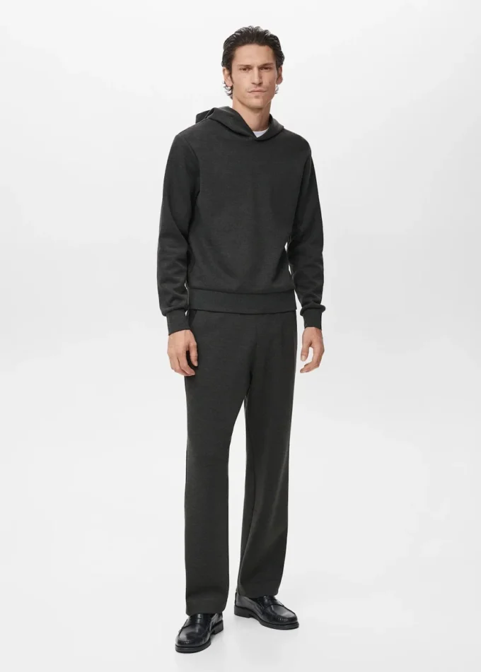 Bavlněné joggingové kalhoty s elastickým pasem Bavlněné joggingové kalhoty s elastickým pasem