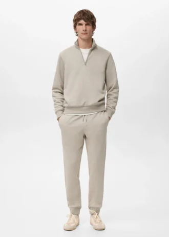 Bavlněné joggingové kalhoty s elastickým pasem