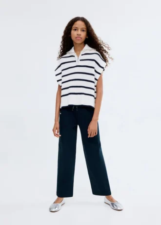 Bavlněné joggingové kalhoty s elastickým pasem