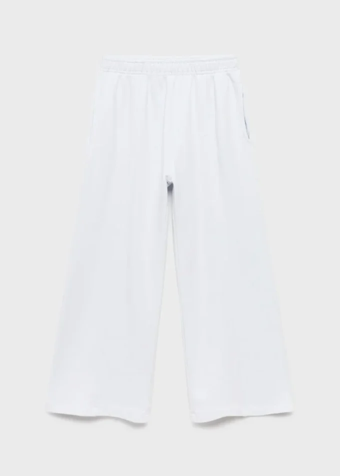Bavlněné joggingové kalhoty s elastickým pasem Bavlněné joggingové kalhoty s elastickým pasem