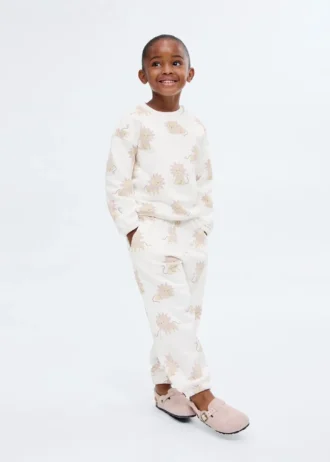 Bavlněné joggingové kalhoty s potiskem