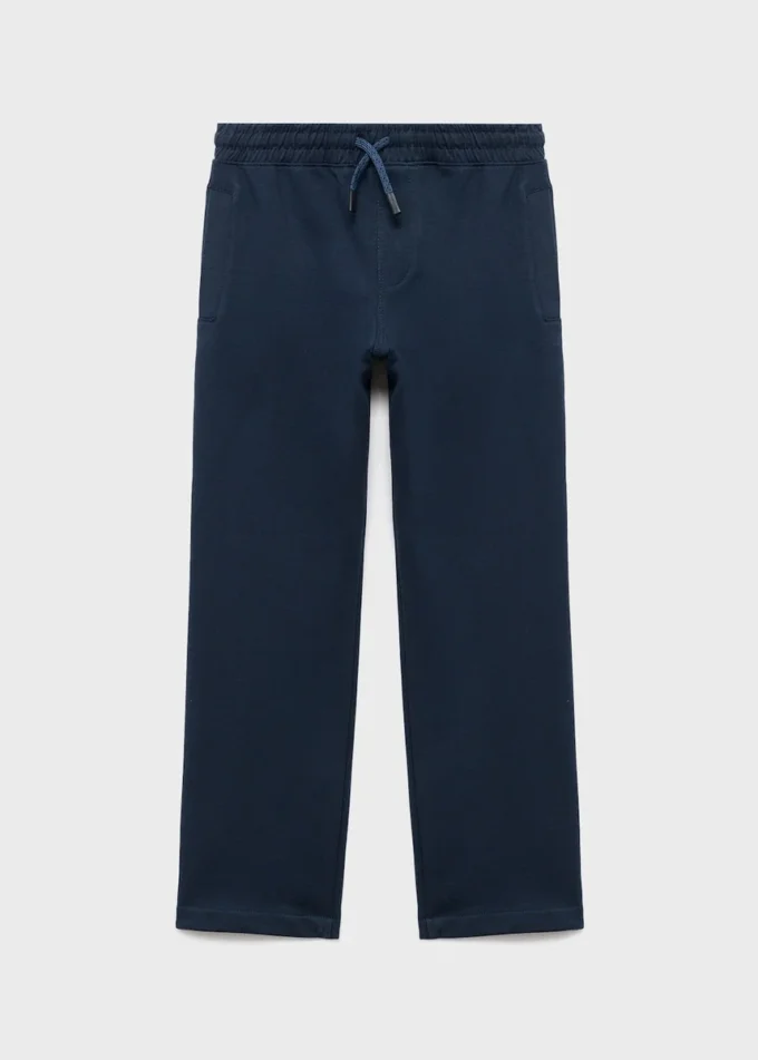 Bavlněné joggingové kalhoty se stahovací šňůrkou Bavlněné joggingové kalhoty se stahovací šňůrkou