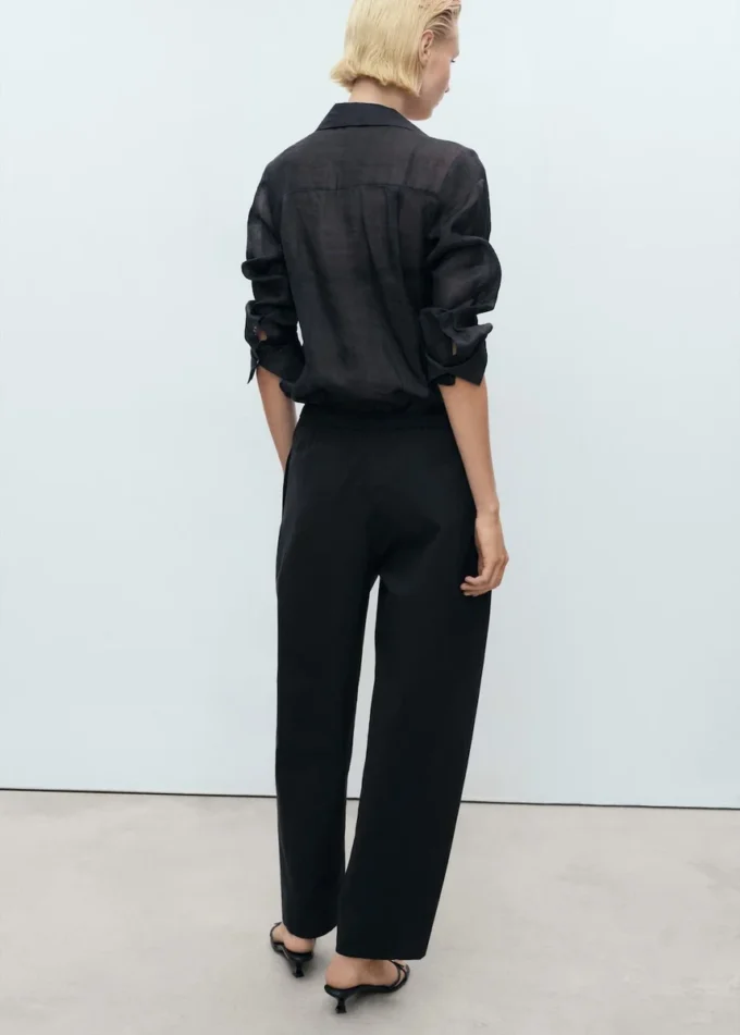 Bavlněné kalhoty s elastickým pasem Bavlněné kalhoty s elastickým pasem