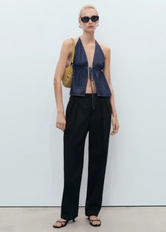 Bavlněné kalhoty s knoflíky