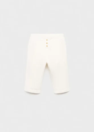 Bavlněné kalhoty s knoflíky