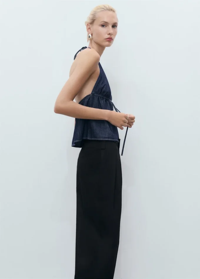 Bavlněné kalhoty s knoflíky Bavlněné kalhoty s knoflíky