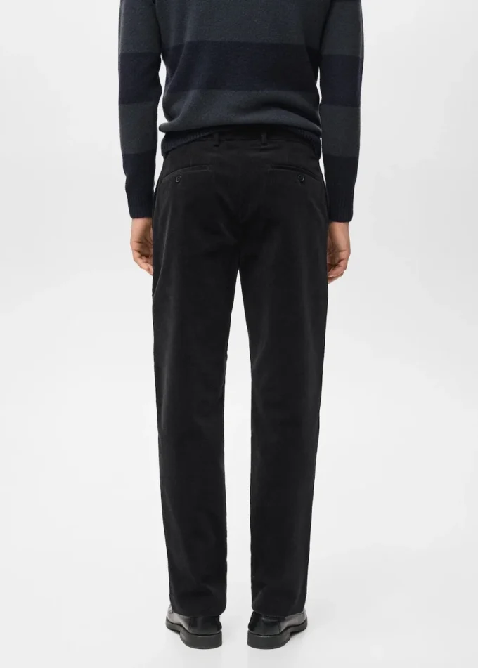 Bavlněné kalhoty z manšestru s pravidelným střihem Bavlněné kalhoty z manšestru s pravidelným střihem