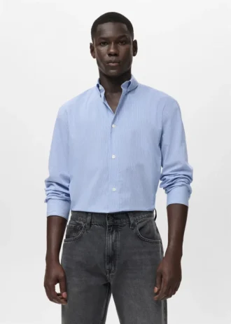 Bavlněná košile s pruhy, regular fit