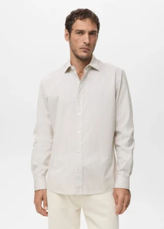 Bavlněná košile s pruhy, regular fit