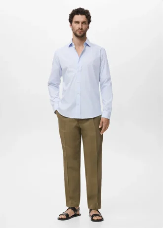 Bavlněná košile s pruhy, regular fit