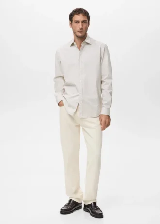 Bavlněná košile s pruhy, regular fit