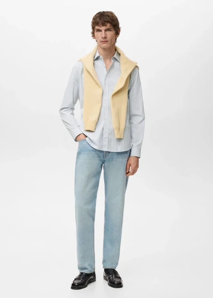 Bavlněná košile s pruhy, regular fit