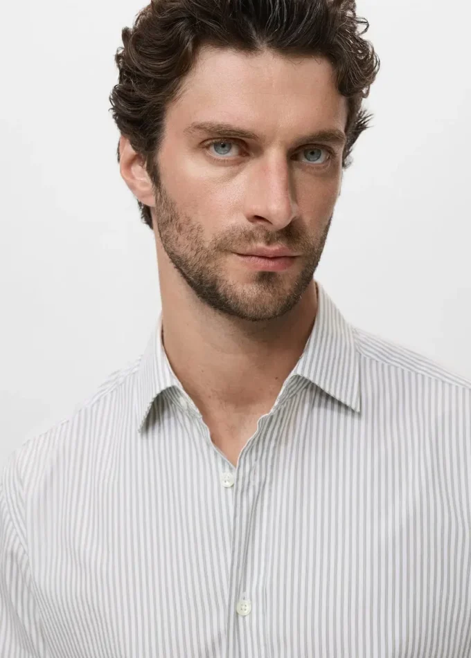 Bavlněná košile s pruhy, regular fit