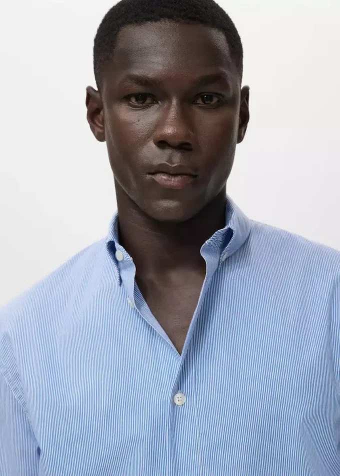 Bavlněná košile s pruhy, regular fit