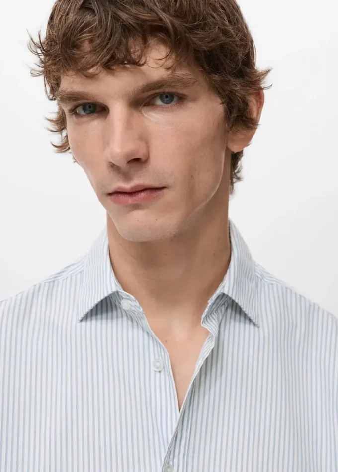 Bavlněná košile s pruhy, regular fit