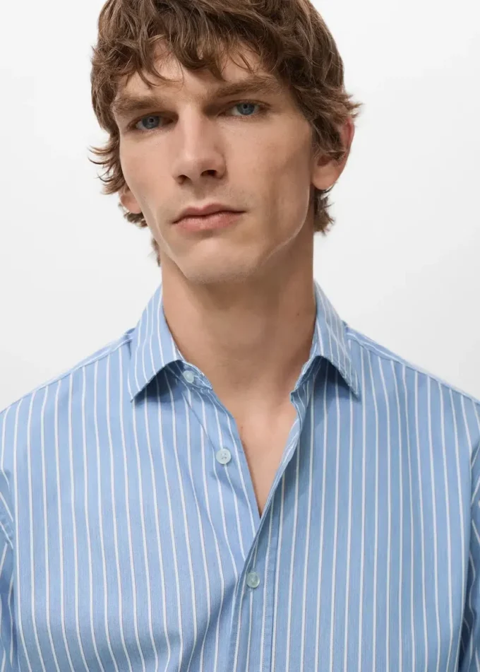 Bavlněná košile s pruhy, regular fit