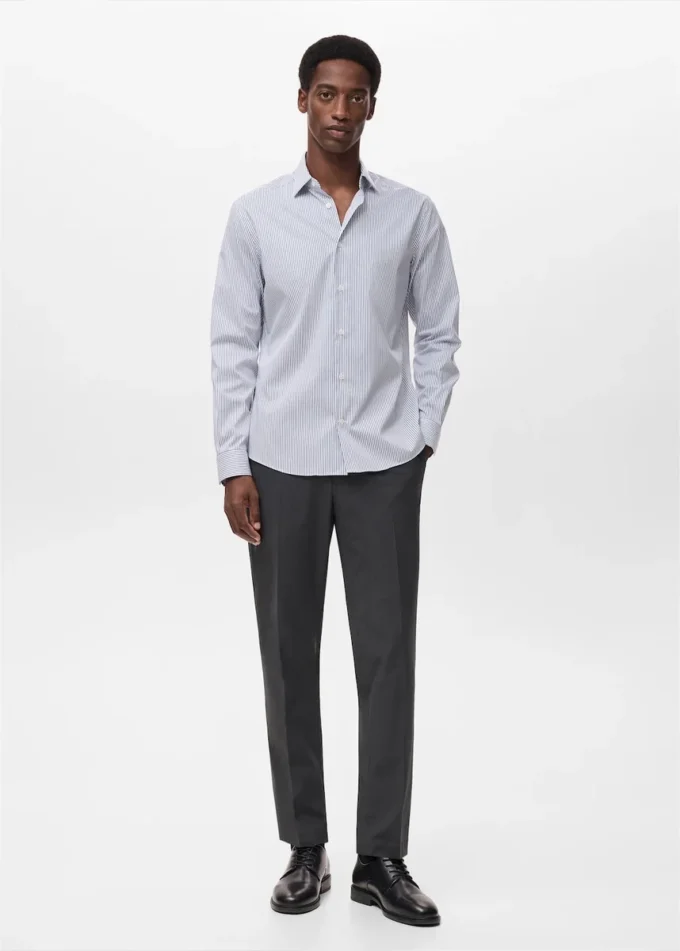 Bavlněná košile s pruhy, regular fit, bez žehlení Bavlněná košile s pruhy, regular fit, bez žehlení