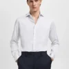 Bavlněná košile s pruhy, slim fit Bavlněná košile s pruhy, slim fit