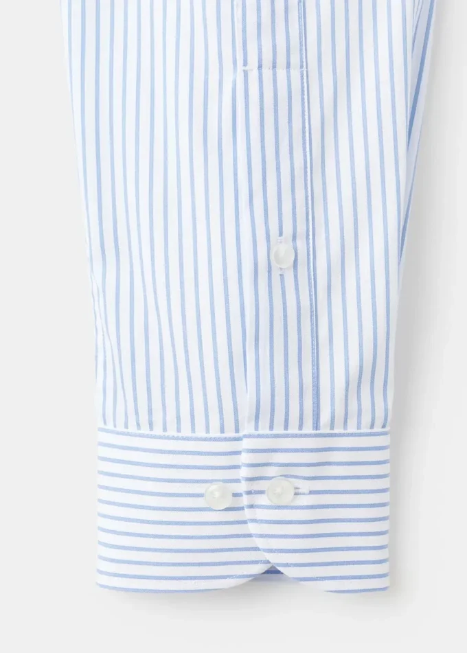 Bavlněná košile s pruhy, slim fit Bavlněná košile s pruhy, slim fit