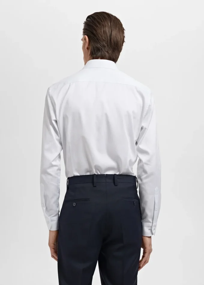 Bavlněná košile s pruhy, slim fit Bavlněná košile s pruhy, slim fit