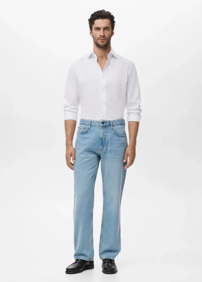 Bavlněná košile se štíhlým střihem Bavlněná košile se štíhlým střihem