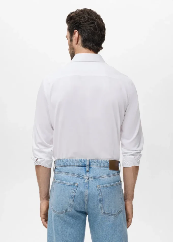 Bavlněná košile se štíhlým střihem Bavlněná košile se štíhlým střihem