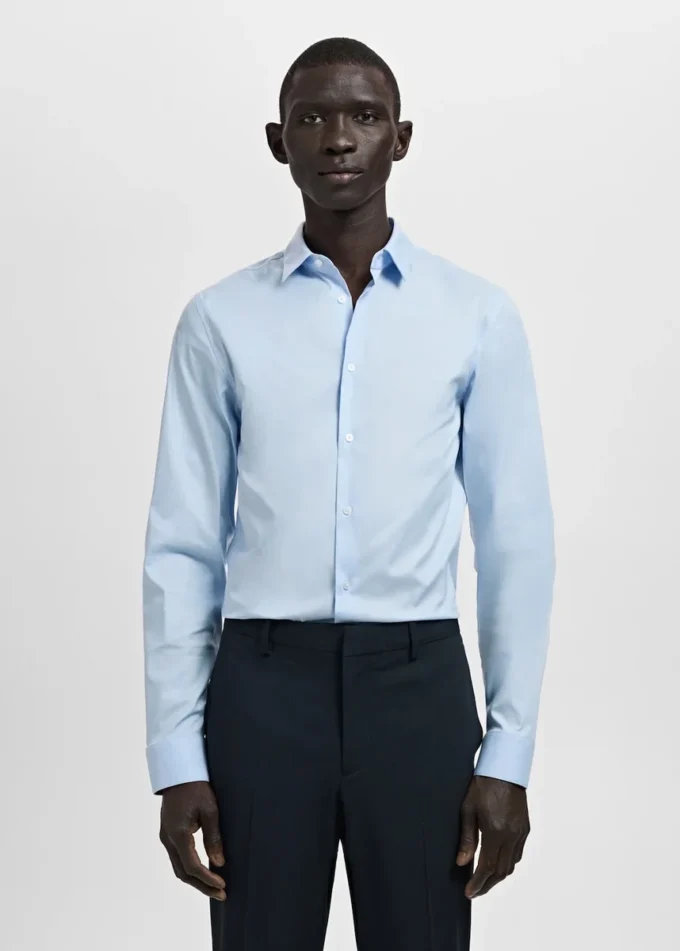 Bavlněná košile slim fit Bavlněná košile slim fit