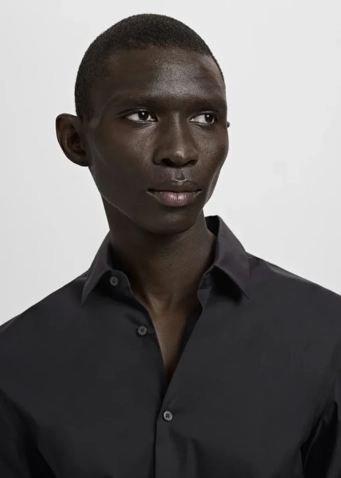 Bavlněná košile slim fit Bavlněná košile slim fit