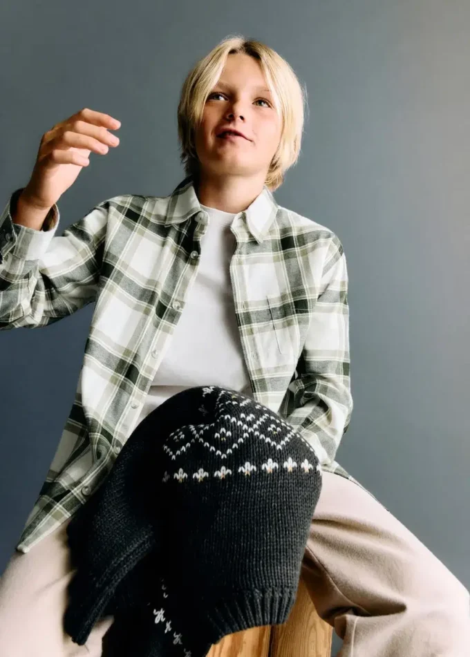 Bavlněná kostkovaná košile Bavlněná kostkovaná košile